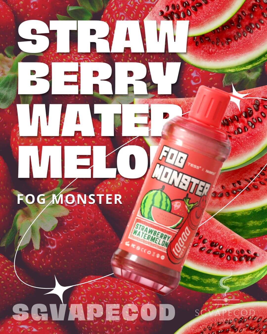 Fog Monster 10000-Strawberry Watermelon